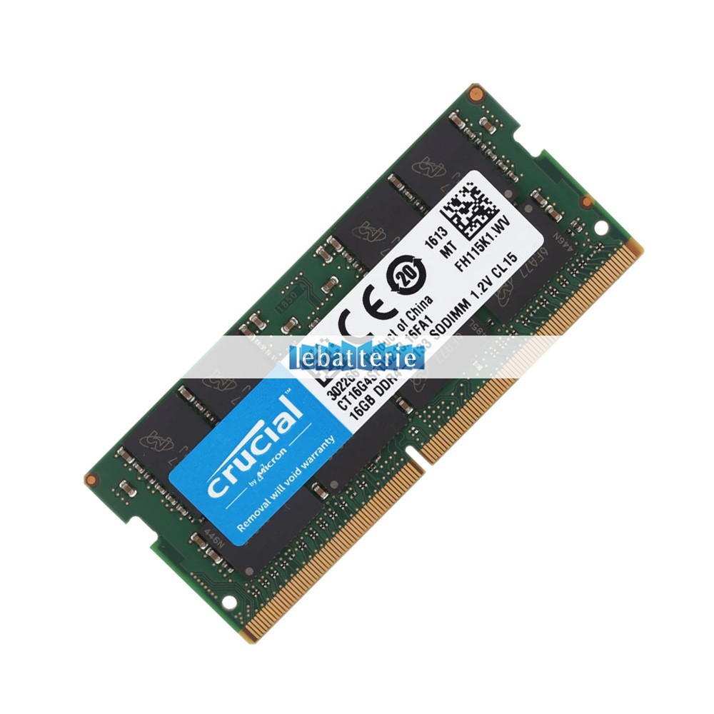 2133mhz sodimm non-ecc 260 broches mémoire sans tampon 1.2v ddr4 crucial ct16g4sfd8213 module de mémoire ram