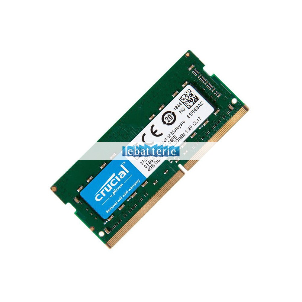 2400mhz sodimm non-ecc 260 broches mémoire sans tampon 1.2v ddr4 crucial ct4g4sfs824a module de mémoire ram