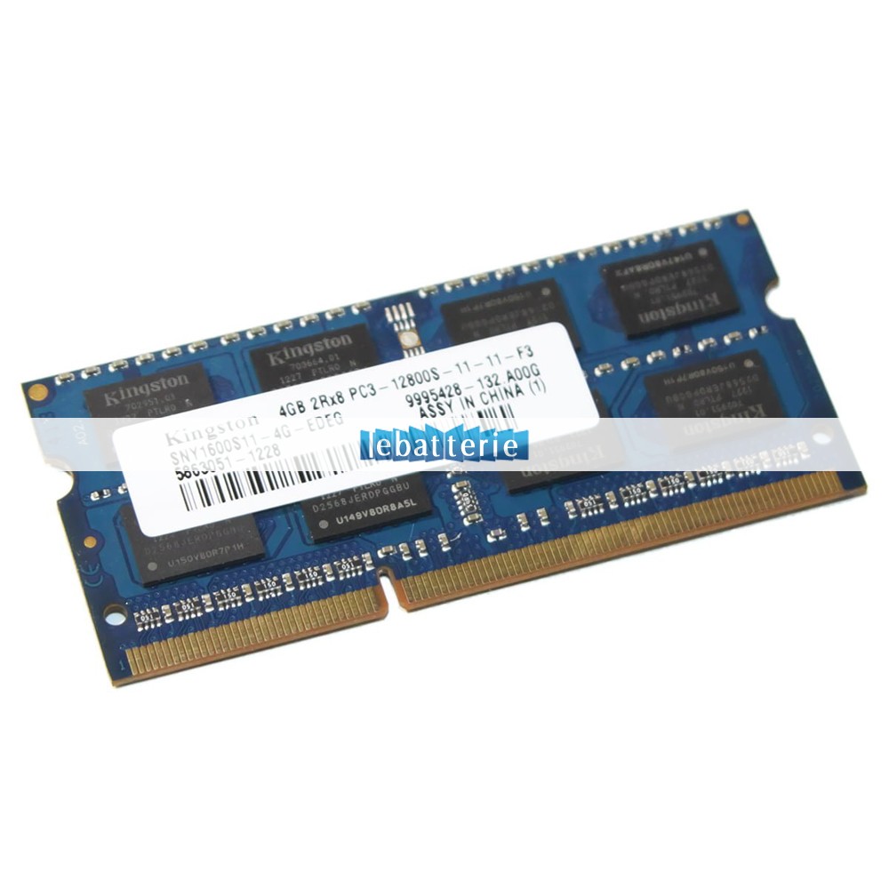 1600mhz sodimm non-ecc 204 broches mémoire sans tampon 1.5v ddr3 kingston sny1600s11-4g-edeg module de mémoire