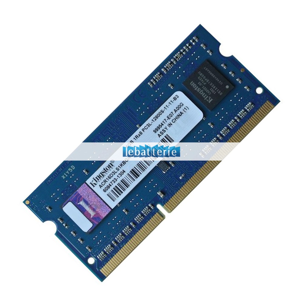 1600mhz sodimm non-ecc 204 broches mémoire sans tampon 1.35v ddr3l kingston acr16d3ls1kbg/4g module de mémoire