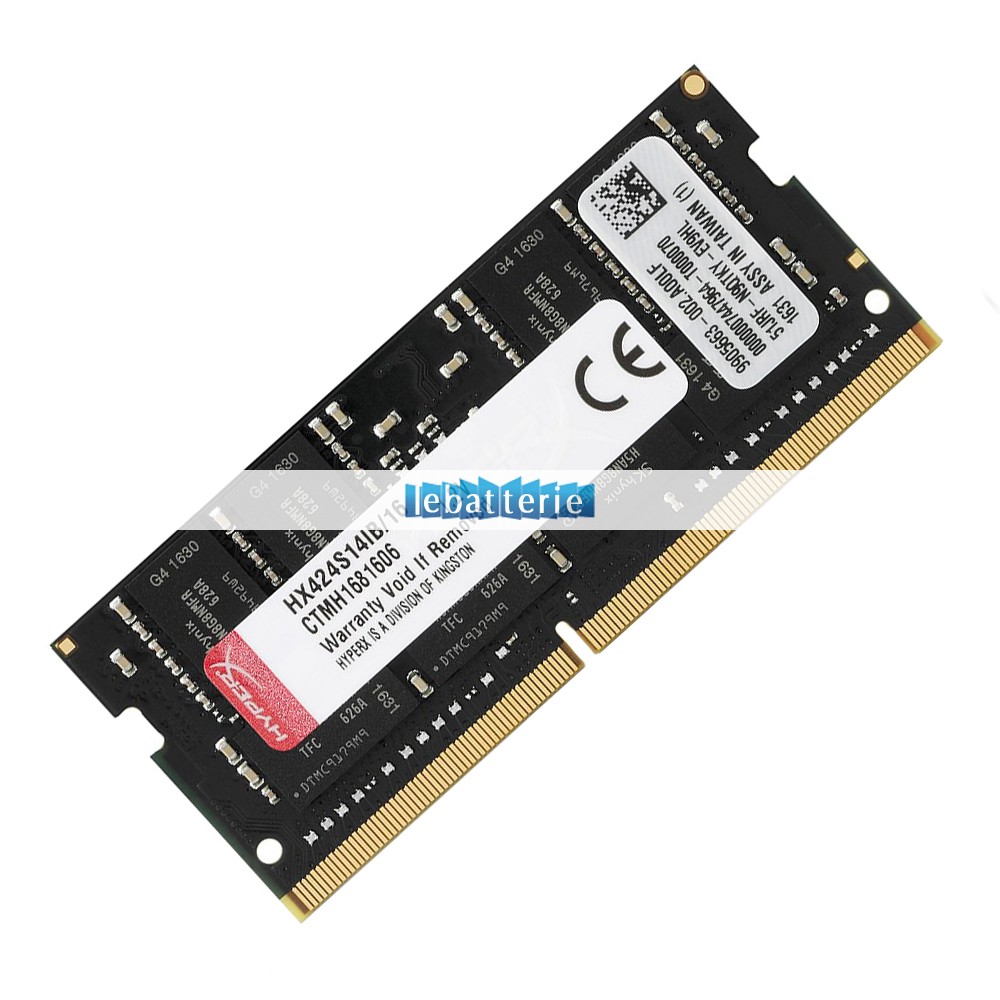 2400mhz sodimm non-ecc 260 broches mémoire sans tampon 1.2v ddr4 kingston hx424s14ib/16 module de mémoire