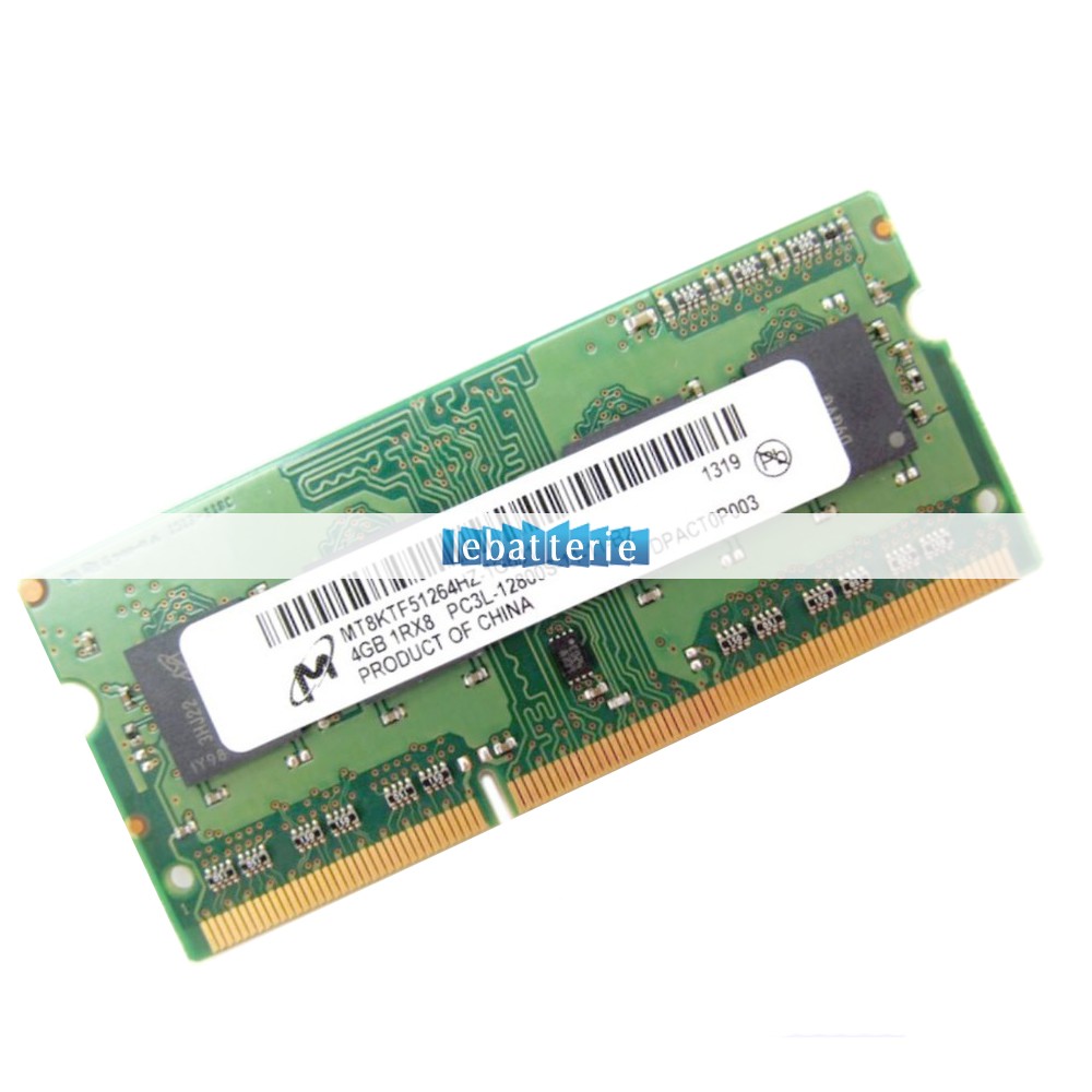 1600mhz sodimm non-ecc 204 broches mémoire sans tampon 1.35v ddr3l micron mt8ktf51264hz-1g6j1 module de mémoire