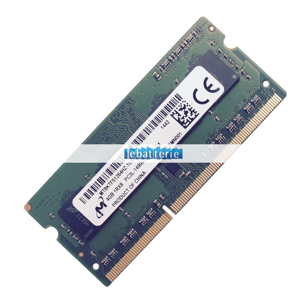 1866mhz sodimm non-ecc 204 broches mémoire sans tampon 1.35v ddr3l micron mt8ktf51264hz-1g9e5 module de mémoire