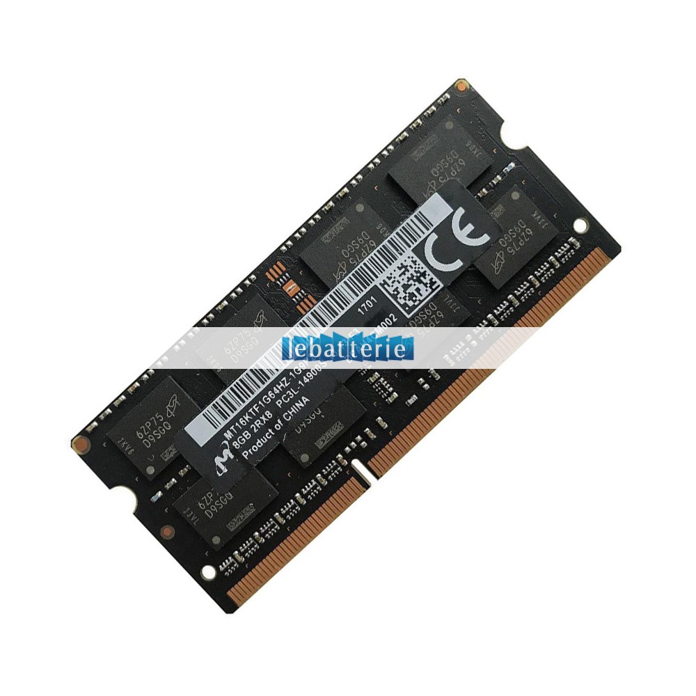 1866mhz sodimm non-ecc 204 broches mémoire sans tampon 1.35v ddr3l micron mt16ktf1g64hz-1g9p2 module de mémoire