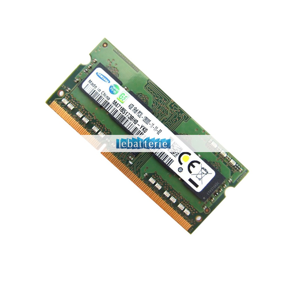 1600mhz sodimm non-ecc 204 broches mémoire sans tampon 1.35v ddr3l samsung m471b5173bh0-yk0 module de mémoire