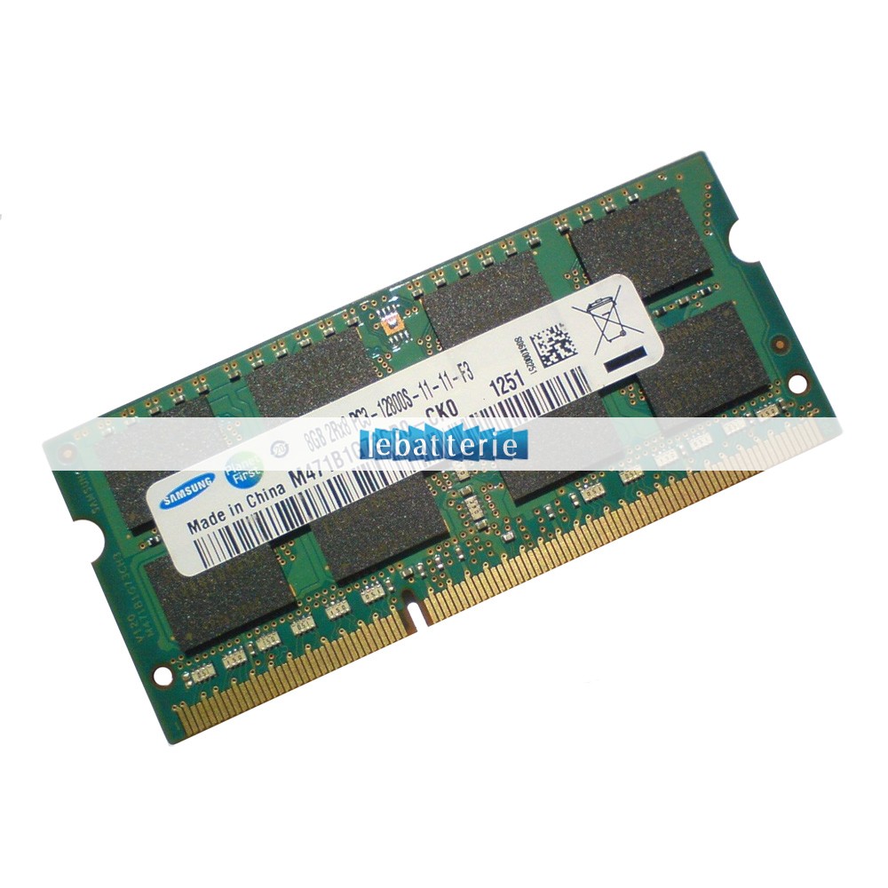 1600mhz sodimm non-ecc 204 broches mémoire sans tampon 1.5v ddr3 samsung m471b1g73cb0-ck0 module de mémoire